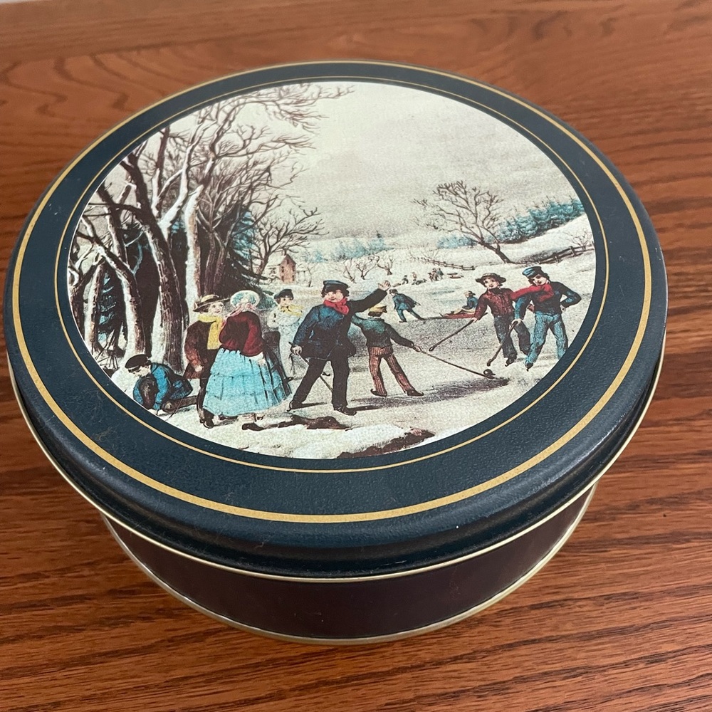 Winter Scene Tin Box